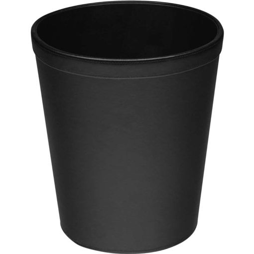 Picture of OSCO BLACK LEATHER ROUND BIN